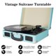 thumbnail image 2 of Maleta Kedok para reproductor de discos de vinilo de 3 velocidades con altavoces, color azul, 2 of 7