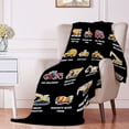 thumbnail image 3 of Excavators Blanket Cartoon Cars Construction Tractor Flannel Lightweight Blankets Quilt Plush Fleece Soft Bedding Throw Blanket for Couch and Bed 50"x40" for Kids, 3 of 4