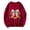 Red, variant on WREESH Trendy Fall Sweatshirts for Women 2025, Bow Printed Crewneck Sweatshirts, Loose Casual Pullover Tops Teen Girl Clothes Red