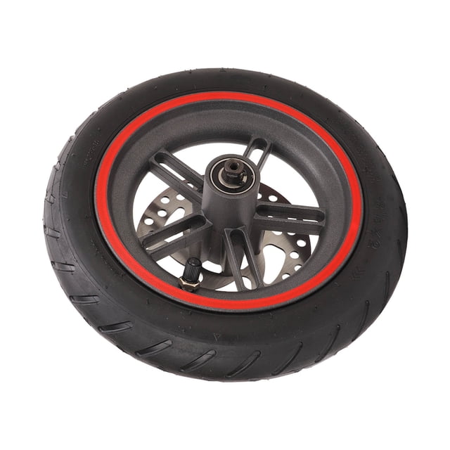 Rueda Trasera del Scooter, Neumática neumática llena de aluminio Aleacio de aluminio Rueda Trasera de Goma Disco de Freno de 120 mm para piezas de repuesto
