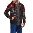 thumbnail image 2 of Saiise Five Nights At Freddy'S Mens Zip Up Hoodie Long Sleeve Full-zip Hooded Sweatshirt Pullover With Kangaroo Pocket S-3XL, 2 of 6