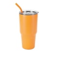 thumbnail image 2 of Makerflo 30 oz Orange Powder Coated Tumbler - Pack of 1, Ideal for DIY Crafts- Laser Engraving, And Handle Sold Separately, 2 of 8