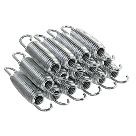 4-Inch Trampoline Springs, heavy-duty galvanized, Set of 15 (spring size measures from hook to hook)