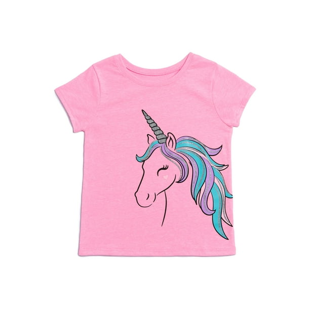 Garanimals Garanimals Toddler Girls Unicorn Graphic Tee Walmart Com Walmart Com