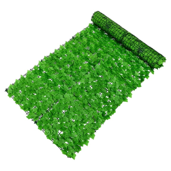 ELAYARD Simulated Green Plant Fence Decoration for Backyard Garden with Weather Resistant Plastic Leaves