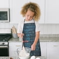 thumbnail image 4 of Math Equations White Formulas Brown Pattern Kids Aprons for Girls and Boys,Adjustable Neck Strap Toddler Aprons for Kids Cooking Baking, 4 of 6