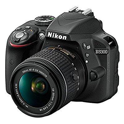 nikon d3300 w/ af-p dx 18-55mm vr digital slr black
