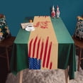thumbnail image 1 of Cqxid Table Cloth Under $10 Innovation Independence Day Decorative Table Runner Linen Durable Table Mat Border Exclusively For Strong Table Cloth, 1 of 3