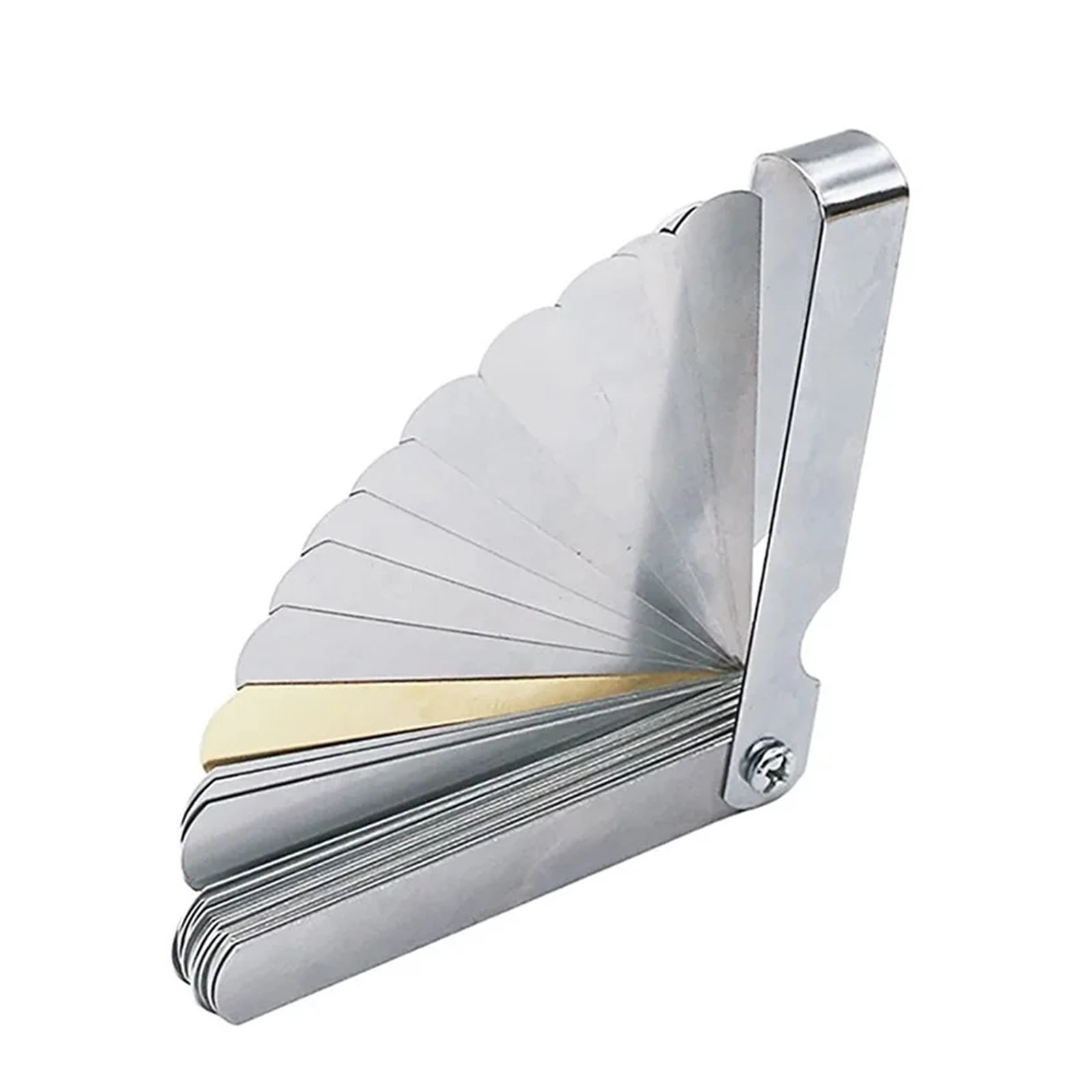 32 Blades Feeler Gauge Metric Gap Filler Gauge 0.04-0.88mm Stainless Steel High Precision Thickness Gauge Measurement Tool ,Easy Identification
