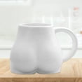 thumbnail image 4 of Taza de café con forma de culo y leche, novedosa, para decoración nórdica de mesa de comedor y hogar blanco, 4 of 8