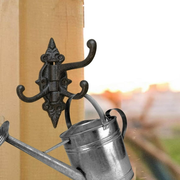 Gancho de pared de hierro fundido, llavero decorativo, decoración de , perchero decorativo vintage, colgador de pared para armarios y mochilas. 155 cm x 135 cm