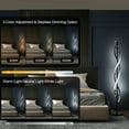 thumbnail image 5 of LED Spiral Floor Lamp 60 Inch Modern Floor Lamps Dimmable Black Standing Lamp 34W Contemporary Floor Lamps for Living Room Bedroom Kitchen Office, 5 of 7