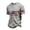 A04-Gray, variant on United States 250th Anniversary Tshirt Mens American Flag Printed Shirts Waffle Crew Neck Short Sleeve Knit Tops Memorial Day Veteran T-Shirts