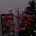 thumbnail image 2 of Alpine Corporation CRD100L-RD Christmas Snowflake Large Ornament with 96 LED Lights, 16 Inch Tall, 16-Inch, Red, 2 of 5