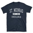 thumbnail image 1 of St. Meinrad Indiana Classic Established Men's Cotton T-Shirt, 1 of 1