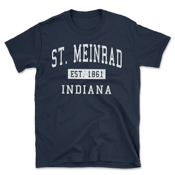 St. Meinrad Indiana Classic Established Men's Cotton T-Shirt