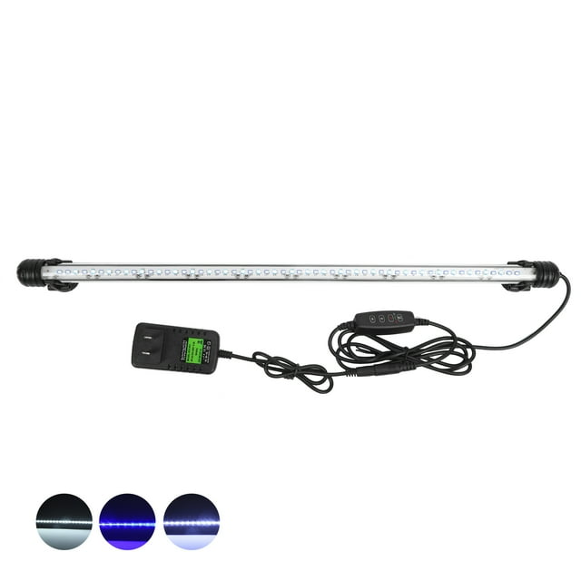 Acuario Luz LED regulable a prueba de agua Pecera 3 modos de luz Luz sumergible 100‑240VATL-57A Enchufe estadounidense 100‑240V