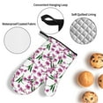 thumbnail image 3 of Fotbe Orchids Flowers for 4Pcs Oven Mitts and Pot Holders, 500℉ Heat Resistant Oven Mitts , Non-Slip Silicone Surface Safe for Baking, Cooking, BBQ, 3 of 6