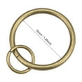 thumbnail image 3 of Uxcell 28 Pcs Curtain Rings Metal 1.26 inch Inner Dia Drapery Ring for Curtain Rods Bronze, 3 of 5