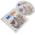 thumbnail image 3 of CIMAXIC Party 1 Set Cats Party Decorations Set Paper Plates and Napkin Cat Party Decoration,7.01"X7.01"X0.51", 3 of 4