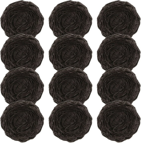 WRITWAA Nest Decor Black Resin 12 Pieces for Home Outdoor Indoor Decoration