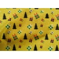 thumbnail image 4 of oneOone Cotton Poplin Yellow Fabric Merry Christmas Sewing Material Print Fabric By The Yard 42 Inch Wide, 4 of 4