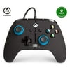 Enhanced Wired Controller for Xbox Series X|S - Blue Hint, Gamepad, Wired Video Game Controller, Gaming Controller, Xbox Series X|S, Xbox One - Black-Blue - Xbox Series X