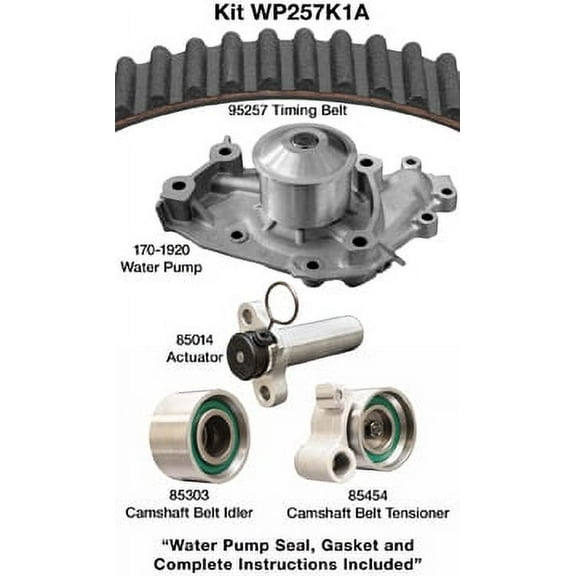 Dayco Premium T-Belt Kit w/ Water Pump, Without Seals Fits select: 1995-2004 TOYOTA AVALON, 1998-2003 TOYOTA SIENNA