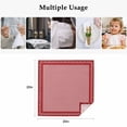 thumbnail image 5 of Valentine's Day Cloth Napkins Set of 1 Vintage Red White Buffalo Plaid Branches Lace Border Soft Washable Square Dinner Napkins for Party Wedding Restaurant Hotel Cocktail 20x20 Inch, 5 of 9