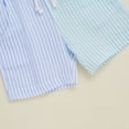 thumbnail image 4 of Hiiyo Boys Summer Outfits Color Block Short Sleeve Polo Shirt Checkered Shorts Set, Sizes 6M-4T, 4 of 7