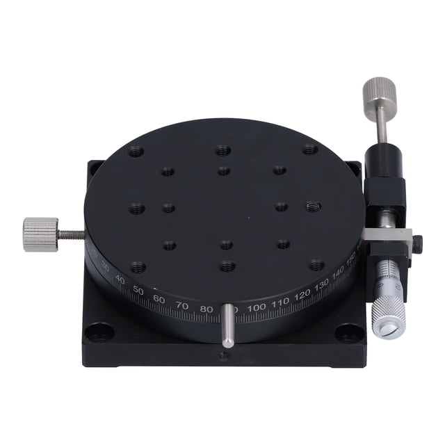 Mesa deslizante lineal giratoria manual con ajuste aproximado de 360° con micrómetro de diámetro 80 mm RB‑A80