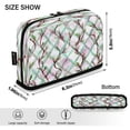 thumbnail image 3 of Standing Pencil Case with Base Large Capacity Stationery Pouch Pen Bag with Zipper for Women Men Mint Green Vines, 3 of 7