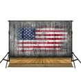 thumbnail image 2 of GreenDecor Backdrop 4th of July American Flag Independence Day 7x5ft Wood Floor Photo Booth Backdrop for Photographer, 2 of 4