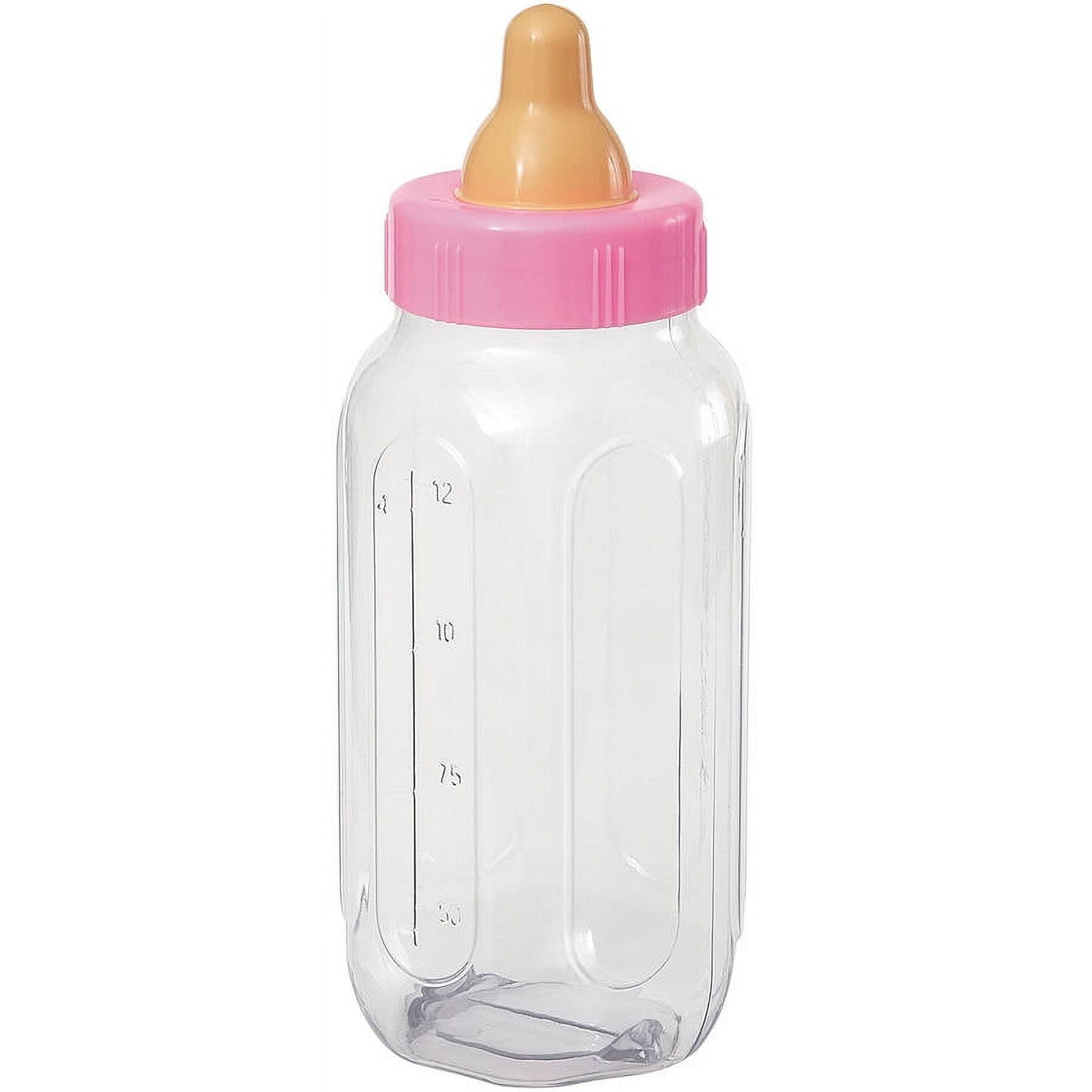 1 Count Pink Plastic Baby Bottle Bank by Way To Celebrate