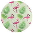thumbnail image 3 of Flamingo Pattern Washable Round Rug -Circle Area Rugs for Nursery Bedroom, Vintage Non Slip Non Shedding Low Pile Carpet for Living Room Coffee Table Entryway, 3 of 6