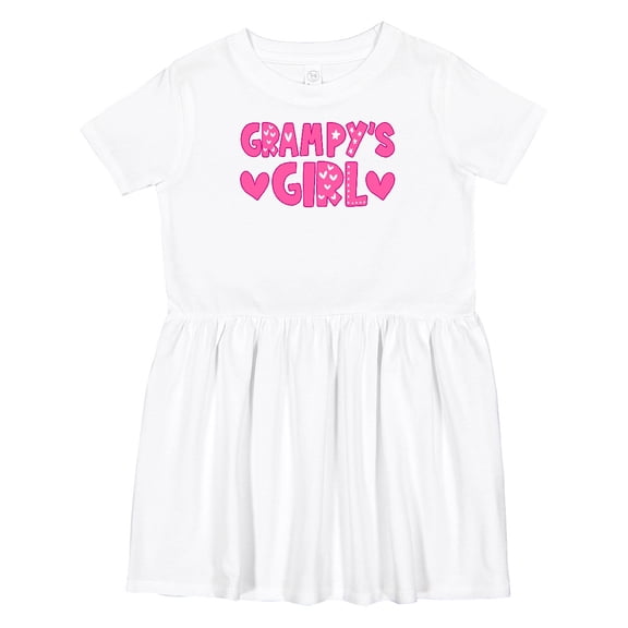 Inktastic Grampy's Girl Granddaughter Girls Toddler Dress
