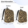 thumbnail image 2 of Yiaed Leopard Print Print Laptop Backpack Travel Canvas Backpack Vintage Aesthetic Backpack for School Knapsack Plain Backpack Backpack for School-, 2 of 5