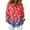 Red, variant on Domzest 4th Of July Shirts Women 250 Anniversary Usa Graphic Tshirt Patriotic Long Sleeve V Neck Butoon Down Shirts Royal Blue M