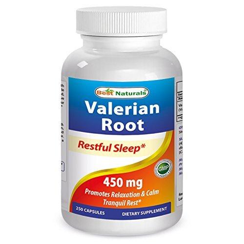 Best Naturals Valerian Root 450 mg 250 Capsules