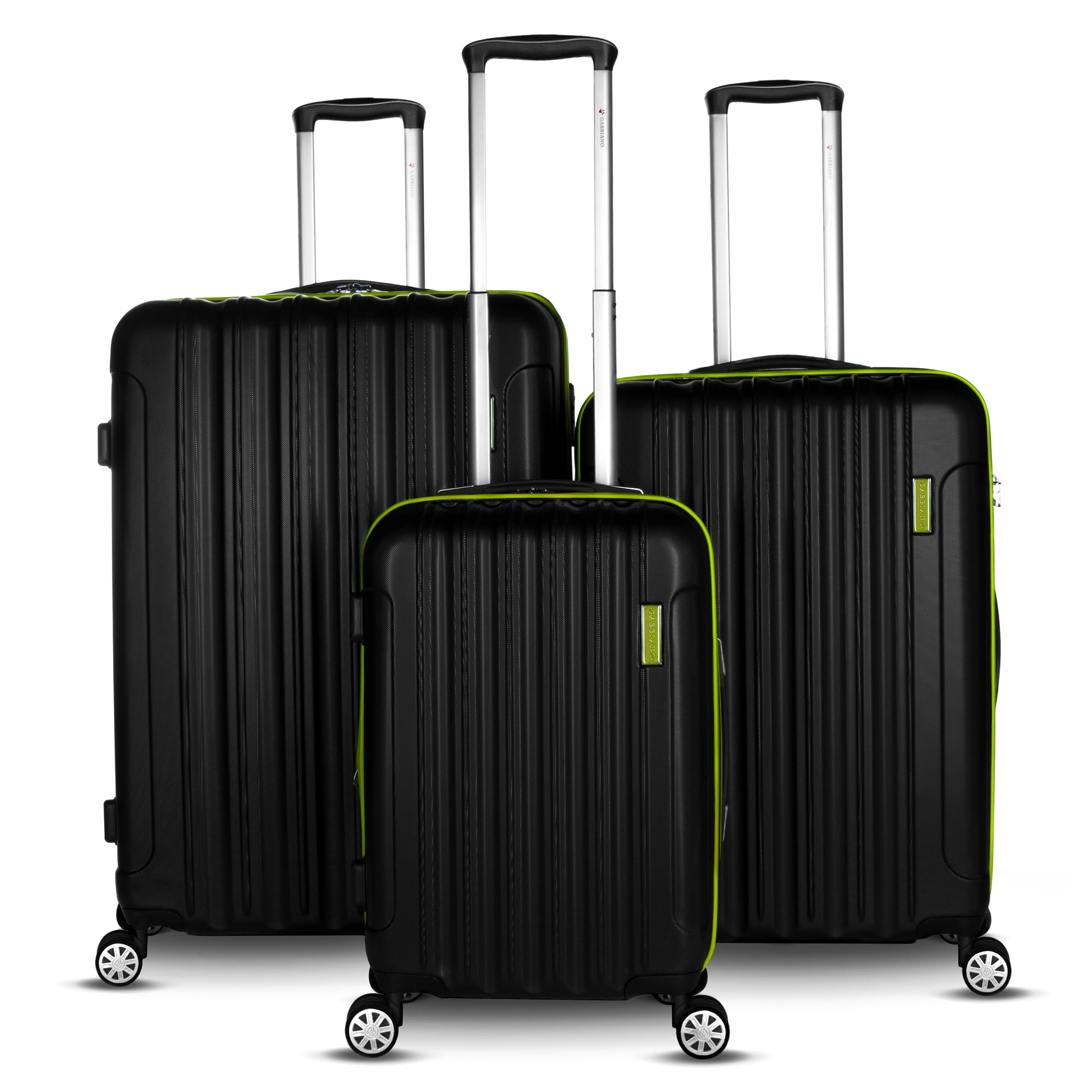 Gabbiano Hola Collection 3 Piece Expandable Hardside Spinner Luggage