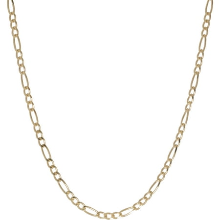 Gold over Sterling Silver Figaro Necklace, 24