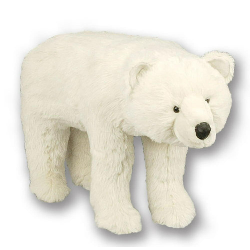 27" Soft Plush Standing White Polar Bear Stuffed Footrest