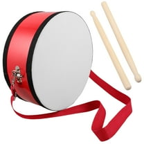 OUNONA Wearable Drum Marching Snare Drum Red Wood For School Performances 1 Set