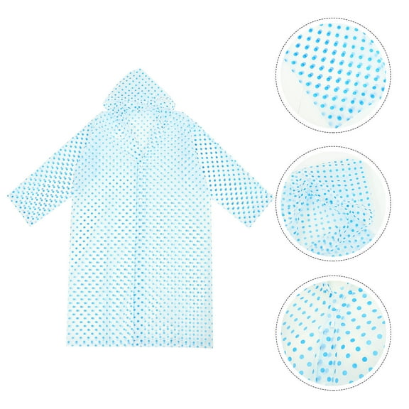 WHAMVOX Portable Rain  EVA Women Raincoat Coat Rain Ponchos for Women Outdoor Accessory