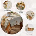 thumbnail image 5 of Orange Pumpkins Fall Table Cloth Waterproof Tablecloths, Sunflower Thanksgiving Botanical Rustic Tablecloth Dining Table Cover for Kitchen Party Tabletop Outdoor, Rectangle Tablecloth 60x120 Inch, 5 of 9