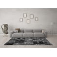 thumbnail image 3 of Ahgly Company Indoor Square Patchwork Gray Transitional Area Rugs, 5' Square, 3 of 4