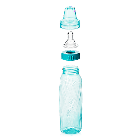 Evenflo Feeding Classic Tinted Plastic and Silicone Baby Bottles 8oz - 12 Pack