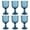 Blue, variant on 6PCS Vintage Goblet Glasses, 12 oz Wine Glasses, Glass Cups Set, Drink Glasses, Drinking Goblets, Bar Tumbler Glassware for Wine, Beer, Juice, Cocktail, Whiskey,Clear