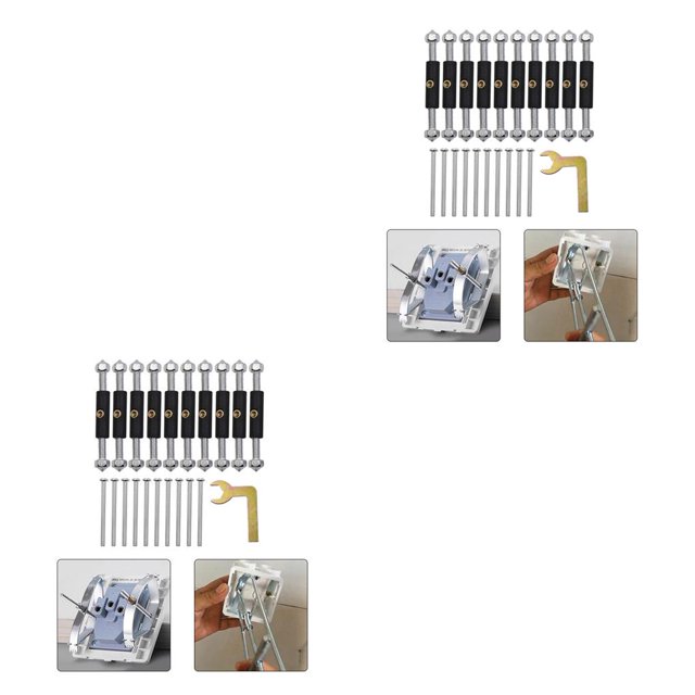 Seitruly Cassette Screws Support Rod Kit Rust Resistant Repair Device for Wall Switch 86 Ronda 2piezas