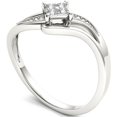 thumbnail image 2 of 1/10 Carat T.W. Diamond Split Shank Bypass 10kt White Gold Engagement Ring, 2 of 5